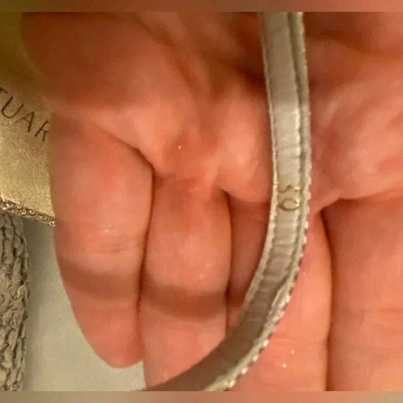 Stuart Weitzman Nudist Heels Metallic Size 9 - Picture 7 of 9